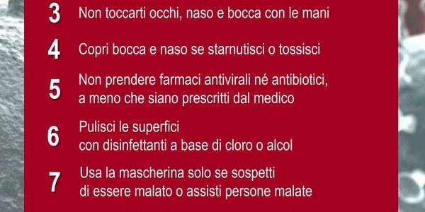 Immagine decorativa per il contenuto Decalogo Coronavirus
